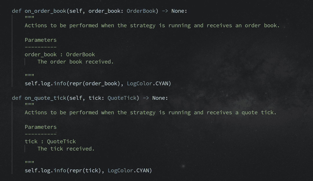 Python code illustration